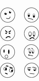 Faces Feeling Feelings Printable Emotions Worksheets Preschool Worksheeto Kids Via sketch template