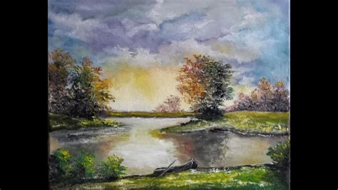 landschap schilderen met olieverf landscape oil painting youtube