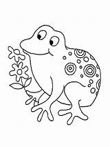 Sapo Sapos Frosch Junger Ausmalbild Anfibios Infantiles Froesche Caricaturas sketch template