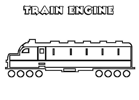 easy train engine coloring page  printable coloring pages  kids