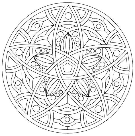 mandala  print harmony simple mandalas