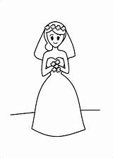 Bride Coloring Designlooter Child 26kb sketch template