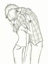 Boy Drawing Girl Anime Holding Hands Couple Walking Friends Friend Kissing Cute Sad Drawings Easy Short Guy Behind Hugging Sketch sketch template
