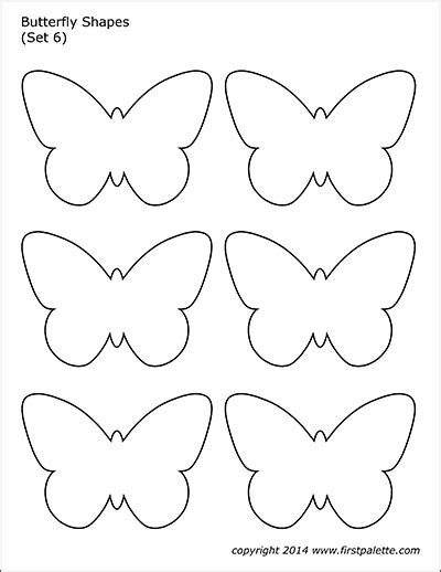 printable butterfly stencil designs  selection  butterflies