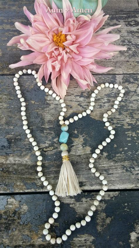 tranquility mala beads  peace tranquility focus courage