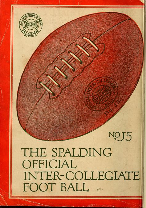the spalding offical inter collegiate football from the official