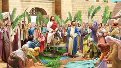 lord jesus triumphal entry  jerusalem