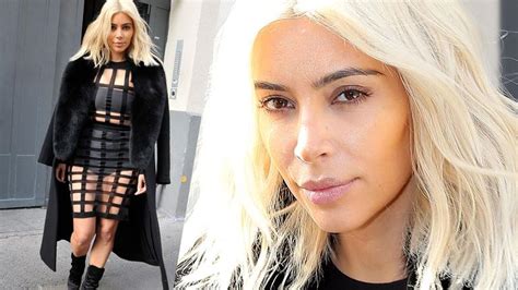 Bondage Blonde Kim Kardashian Wears A Fifty Shades Of Grey Inspired
