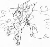 Nightmare Moon Coloring Pony Pages Little Drawing Lineart Night Color Getcolorings Library Clipart Getdrawings Kids Deviantart Downloads Popular sketch template