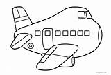 Airplane Coloring Kids Pages Printable Cool2bkids sketch template