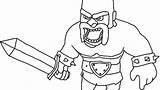 Clash Royale Coloring Pages Printable Getcolorings Color Getdrawings sketch template