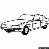 Citroen Sm Coloring Cars Pages Online Thecolor sketch template