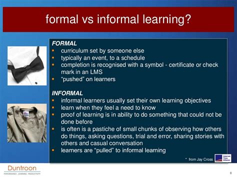 formal  informal learning formal