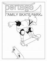Skate Coloring Park Pages Skatepark Drawing Getdrawings Bmx Ramps Portage Newsletter February Family Sketch Template sketch template