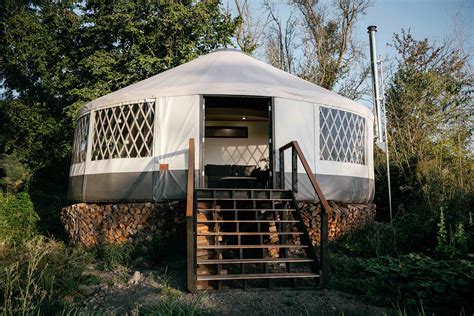 brilliant modern yurt designed  zach bhouses