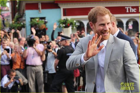 Prince Harry Greets Spectators With Best Man Prince William Ahead Of