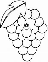 Fruits Vegetables Coloring Pages Kids Easy sketch template