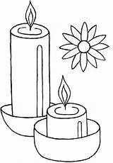 Diwali Candles Velas Vela Netart Pdf sketch template