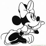 Mouse Minnie Coloring Pages Printable Lets Pose Disney Cheerleader sketch template