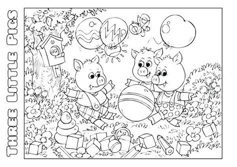 pigs writing template   pigs coloring book