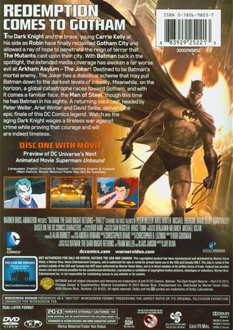 batman the dark knight returns part 2 dvd 2012 dvd