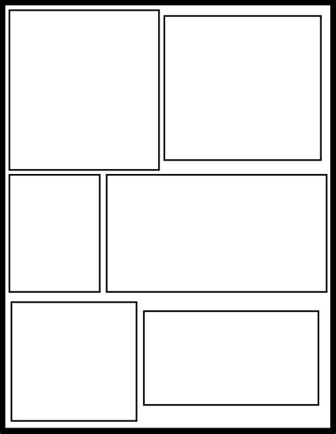 panel comic strip template