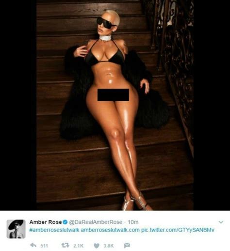 Amber Rose Loses Her Underwear In Nearly Nude Nsfw Pic