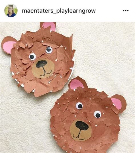 paper plate bear craft bear crafts preschool teddy bear crafts bear