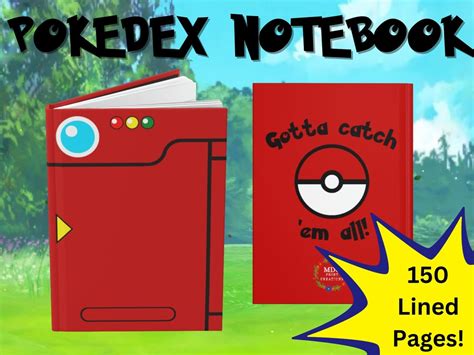 Pokemon Go Pokedex Pokeball Fan Hardcover Journal Matte Etsy