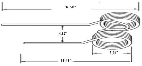 tedder tine left hand fits zweeger tedders farmer bobs parts