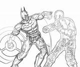 Arkham Knight Nightwing sketch template