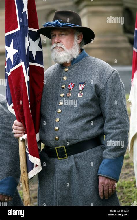 confederate soldier american civil war reenactor savannah georgia