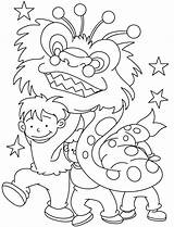 Coloring Pages Young Chinese Year Kids Children Print Hong Kong Kid Celebrate Colouring Dragon Printable Parade Sheets Happy Getcolorings Kindergarten sketch template