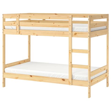 mydal bunk bed frame pine    cm ikea