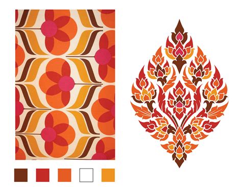 thai contemporary motif design behance