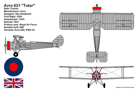 avro  tutor british single engine biplane trainer