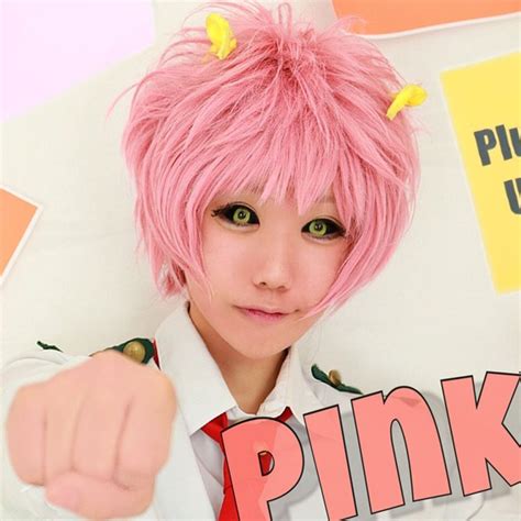 My Hero Academia Mina Ashido 芦戸 三奈 Cosplay Pink Shot Anime