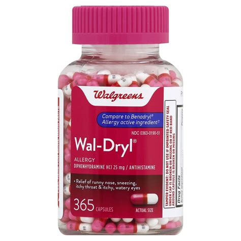walgreens wal dryl allergy capsules walgreens