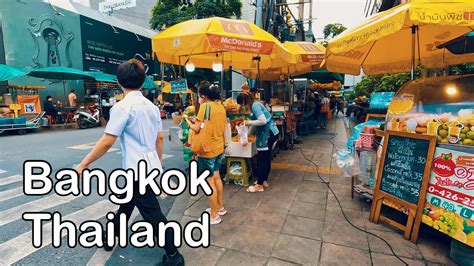 4k Bangkok Walk Silom Rd Walk At Daytime Thailand 🇹🇭 4k 60fps