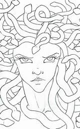 Medusa Coloring Eyes Pages Staring Color Printable Netart Getcolorings Print sketch template