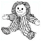 Annabelle Coloriage sketch template