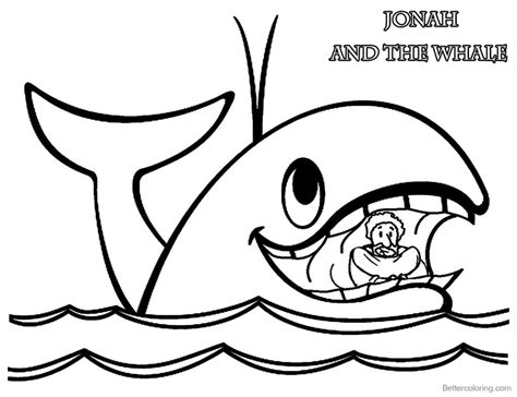 jonah   whale coloring pages jonah  whales mouth