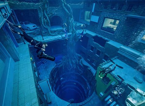 deep dive dubai opens  worlds deepest swimming pool  diving