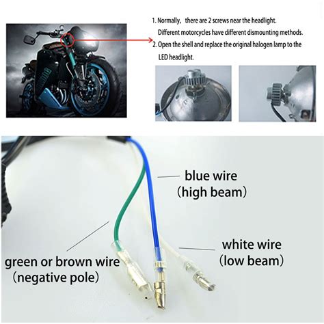 led headlight wiring diagram  motorcycle wiring diagram schemas