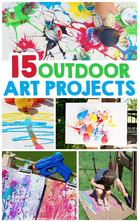 outdoor art projects  kids   perfect  summer fun