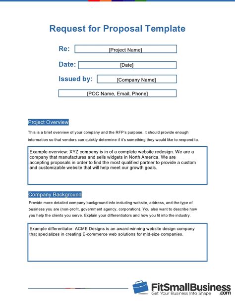 rfp template examples