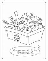 Recycle Reuse Preschool sketch template