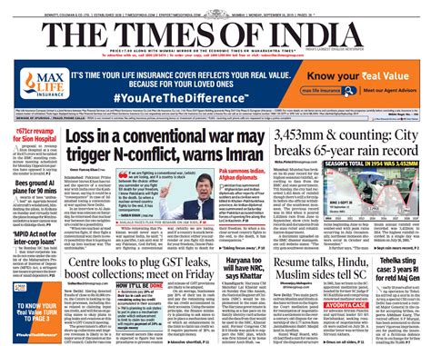 newspaper headlines india s message to pak on ceasefire violations