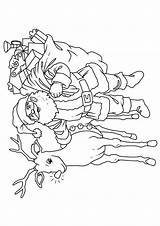 Santa Coloring Deliver Gifts Parentune Print Child sketch template