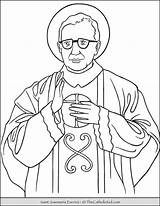 Josemaria Escriva Thecatholickid Bosco Sebastian Saints sketch template